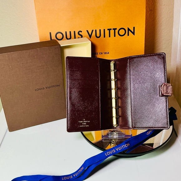 LOUIS VUITTON Cherry Authentic Monogram Mini Agenda Cerise W/Box & Dust Bag - Picture 13 of 16